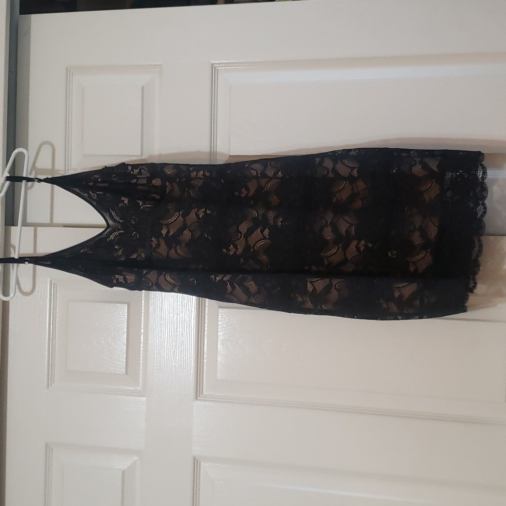 GUESS Lace Spaghetti Strap Dress Size L